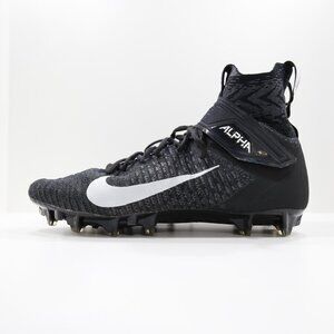 Nike Alpha Menace Elite 2 Black Flyknit Football Cleats - 14.5